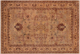 Oriental Ziegler Hee Gray Tan Hand-Knotted Wool Rug - 10'1'' x 14'4''