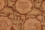 handmade Transitional Kafkaz Chobi Ziegler Brown Tan Hand Knotted RECTANGLE 100% WOOL area rug 6 x 8