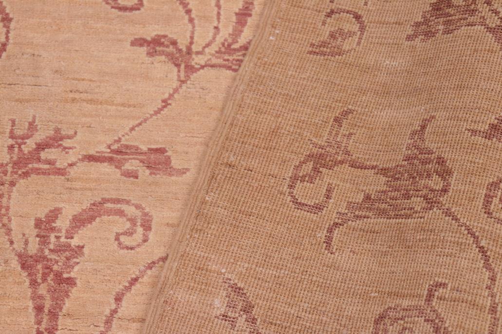 handmade Transitional Kafkaz Chobi Ziegler Tan Rose Hand Knotted RECTANGLE 100% WOOL area rug 6 x 9