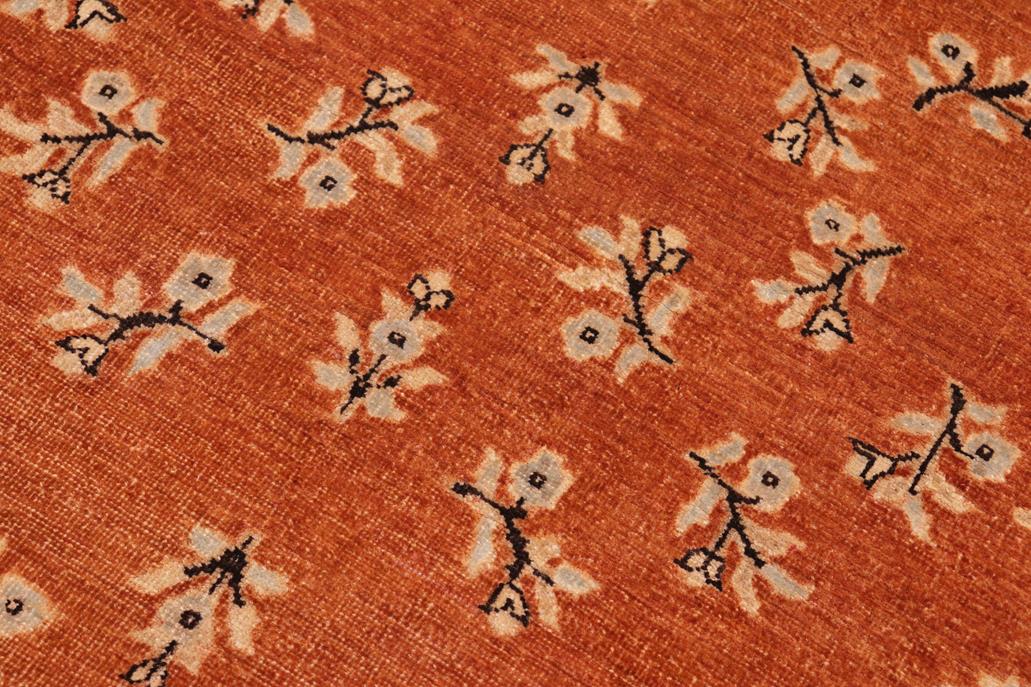 handmade Traditional Kafkaz Chobi Ziegler Rust Black Hand Knotted RECTANGLE 100% WOOL area rug 6 x 9