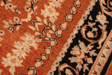 handmade Traditional Kafkaz Chobi Ziegler Rust Black Hand Knotted RECTANGLE 100% WOOL area rug 6 x 9