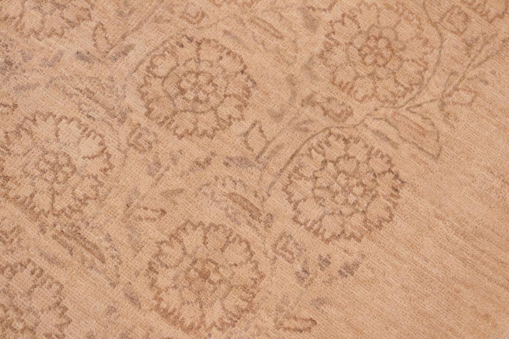 handmade Transitional Kafkaz Chobi Ziegler Tan Brown Hand Knotted RECTANGLE 100% WOOL area rug 6 x 9