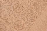 handmade Transitional Kafkaz Chobi Ziegler Tan Brown Hand Knotted RECTANGLE 100% WOOL area rug 6 x 9
