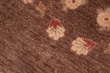 handmade Transitional Kafkaz Chobi Ziegler Brown Beige Hand Knotted RECTANGLE 100% WOOL area rug 6 x 9