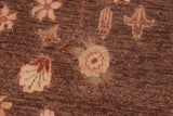 handmade Transitional Kafkaz Chobi Ziegler Brown Beige Hand Knotted RECTANGLE 100% WOOL area rug 6 x 9