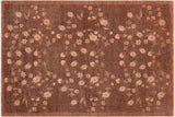 Boho Chic Ziegler Tianna Brown Beige Hand-Knotted Wool Rug - 6'3'' x 8'9''