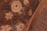 handmade Transitional Kafkaz Chobi Ziegler Brown Beige Hand Knotted RECTANGLE 100% WOOL area rug 6 x 9