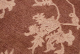 handmade Transitional Kafkaz Chobi Ziegler Brown Tan Hand Knotted RECTANGLE 100% WOOL area rug 6 x 9