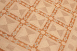 handmade Transitional Kafkaz Chobi Ziegler Rust Tan Hand Knotted RECTANGLE 100% WOOL area rug 6 x 9