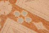 handmade Transitional Kafkaz Chobi Ziegler Rust Tan Hand Knotted RECTANGLE 100% WOOL area rug 6 x 9