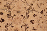 handmade Transitional Kafkaz Chobi Ziegler Beige Tan Hand Knotted RECTANGLE 100% WOOL area rug 6 x 9