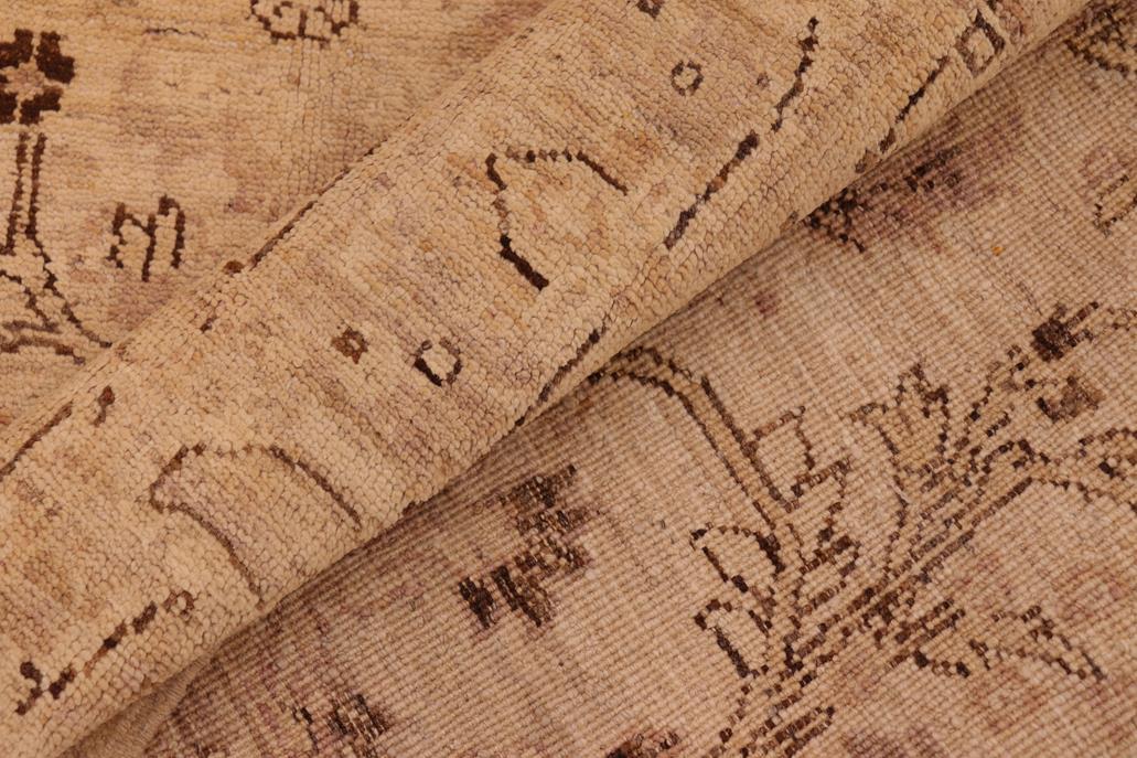 handmade Transitional Kafkaz Chobi Ziegler Beige Tan Hand Knotted RECTANGLE 100% WOOL area rug 6 x 9