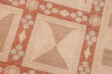 handmade Transitional Kafkaz Chobi Ziegler Rust Tan Hand Knotted RECTANGLE 100% WOOL area rug 6 x 9