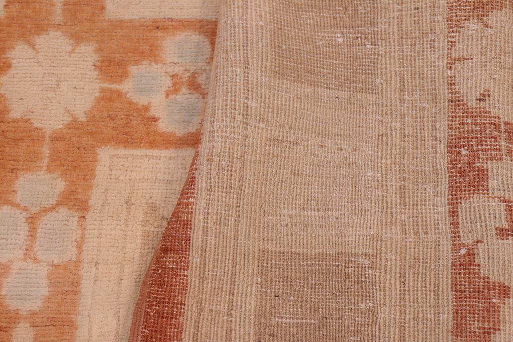 handmade Transitional Kafkaz Chobi Ziegler Rust Tan Hand Knotted RECTANGLE 100% WOOL area rug 6 x 9