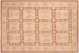 Boho Chic Ziegler Monserra Rust Tan Hand-Knotted Wool Rug - 5'10'' x 8'10''