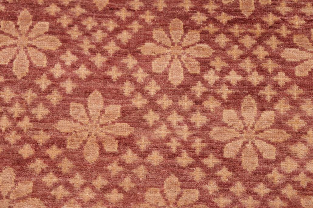 handmade Transitional Kafkaz Chobi Ziegler Red Brown Hand Knotted RECTANGLE 100% WOOL area rug 6 x 9