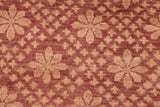 handmade Transitional Kafkaz Chobi Ziegler Red Brown Hand Knotted RECTANGLE 100% WOOL area rug 6 x 9
