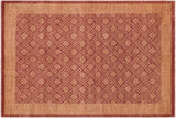 handmade Transitional Kafkaz Chobi Ziegler Red Brown Hand Knotted RECTANGLE 100% WOOL area rug 6 x 9