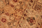handmade Traditional Kafkaz Chobi Ziegler Tan Beige Hand Knotted RECTANGLE 100% WOOL area rug 6 x 9