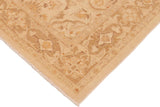 handmade Traditional Kafkaz Chobi Ziegler Beige Brown Hand Knotted RECTANGLE 100% WOOL area rug 6 x 9