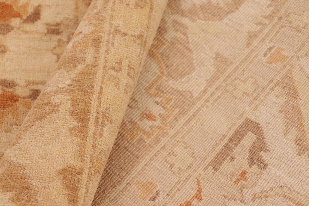 handmade Traditional Kafkaz Chobi Ziegler Beige Brown Hand Knotted RECTANGLE 100% WOOL area rug 6 x 9