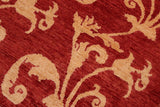 handmade Transitional Kafkaz Chobi Ziegler Red Gold Hand Knotted RECTANGLE 100% WOOL area rug 6 x 9