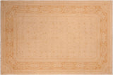Bohemien Ziegler Tuyet Tan Rust Hand-Knotted Wool Rug - 6'4'' x 9'2''