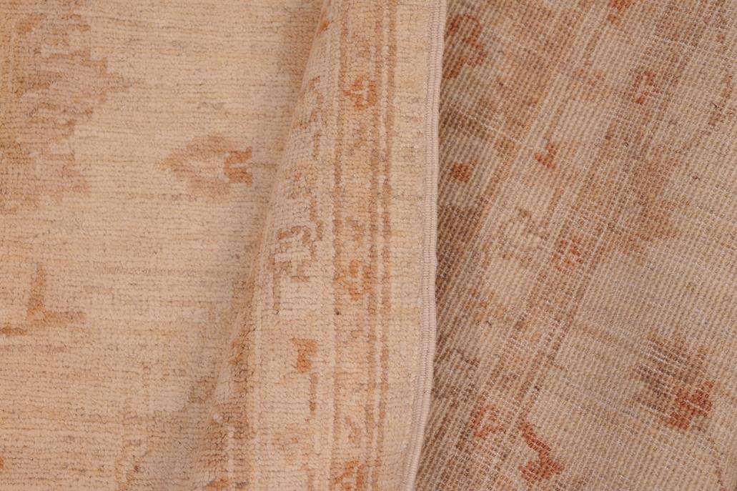 handmade Traditional Kafkaz Chobi Ziegler Tan Brown Hand Knotted RECTANGLE 100% WOOL area rug 6 x 9