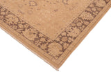 handmade Traditional Kafkaz Chobi Ziegler Tan Brown Hand Knotted RECTANGLE 100% WOOL area rug 6 x 9