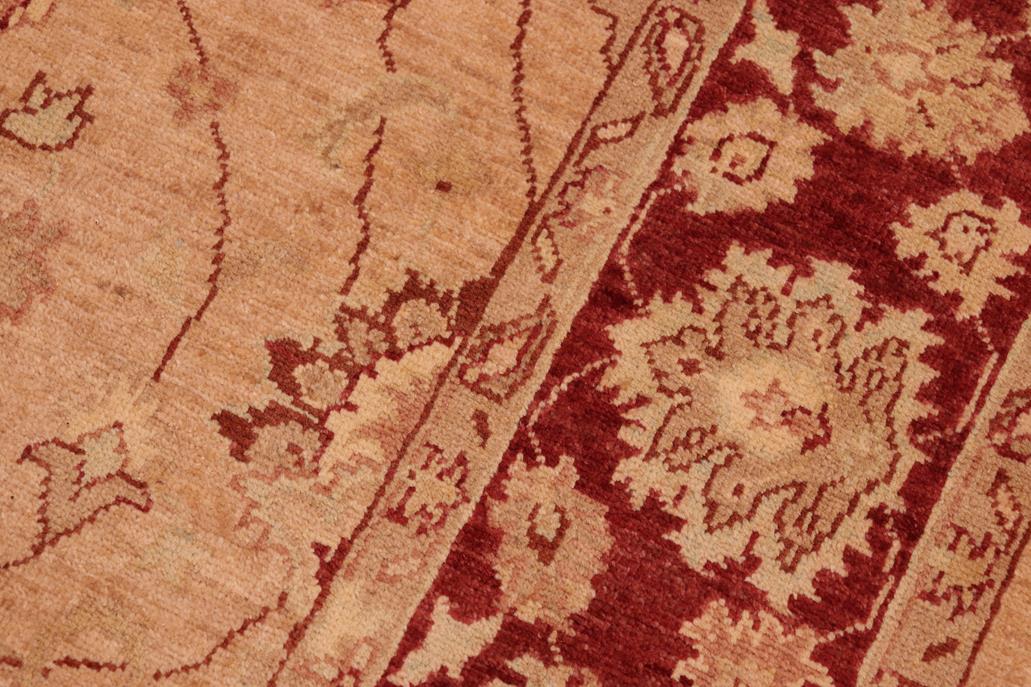 handmade Traditional Kafkaz Chobi Ziegler Brown Red Hand Knotted RECTANGLE 100% WOOL area rug 6 x 9
