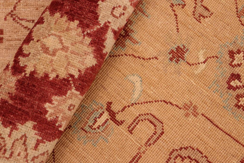 handmade Traditional Kafkaz Chobi Ziegler Brown Red Hand Knotted RECTANGLE 100% WOOL area rug 6 x 9