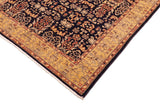 handmade Transitional Kafkaz Chobi Ziegler Blue Gold Hand Knotted RECTANGLE 100% WOOL area rug 6 x 9