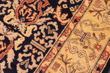 handmade Transitional Kafkaz Chobi Ziegler Blue Gold Hand Knotted RECTANGLE 100% WOOL area rug 6 x 9