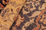 handmade Transitional Kafkaz Chobi Ziegler Blue Gold Hand Knotted RECTANGLE 100% WOOL area rug 6 x 9