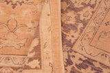 handmade Traditional Kafkaz Chobi Ziegler Brown Tan Hand Knotted RECTANGLE 100% WOOL area rug 6 x 9