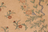 handmade Traditional Kafkaz Chobi Ziegler Tan Green Hand Knotted RECTANGLE 100% WOOL area rug 6 x 9