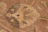 handmade Traditional Kafkaz Chobi Ziegler Brown Tan Hand Knotted RECTANGLE 100% WOOL area rug 10 x 14