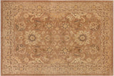 handmade Traditional Kafkaz Chobi Ziegler Brown Tan Hand Knotted RECTANGLE 100% WOOL area rug 10 x 14