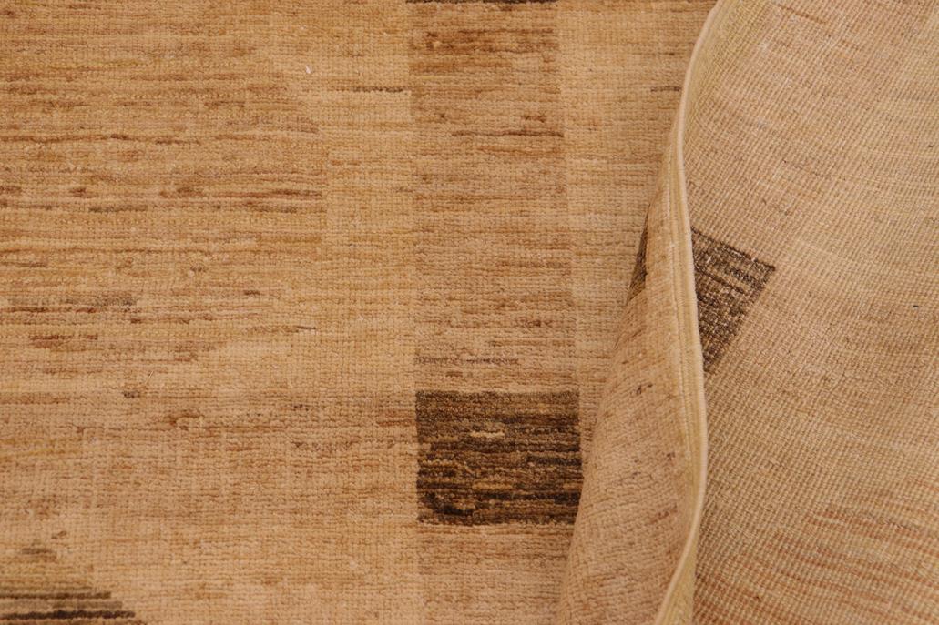 handmade Modern Gabbeh Tan Brown Hand Knotted Rectangel Hand Knotted 100% Vegetable Dyed wool area rug 9 x 12