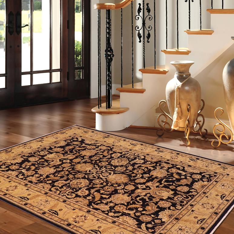 handmade Traditional Kafkaz Chobi Ziegler Blue Lt. Gold Hand Knotted RECTANGLE 100% WOOL area rug 10 x 14