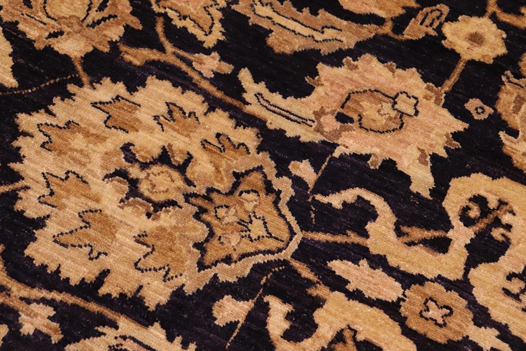 handmade Traditional Kafkaz Chobi Ziegler Blue Lt. Gold Hand Knotted RECTANGLE 100% WOOL area rug 10 x 14