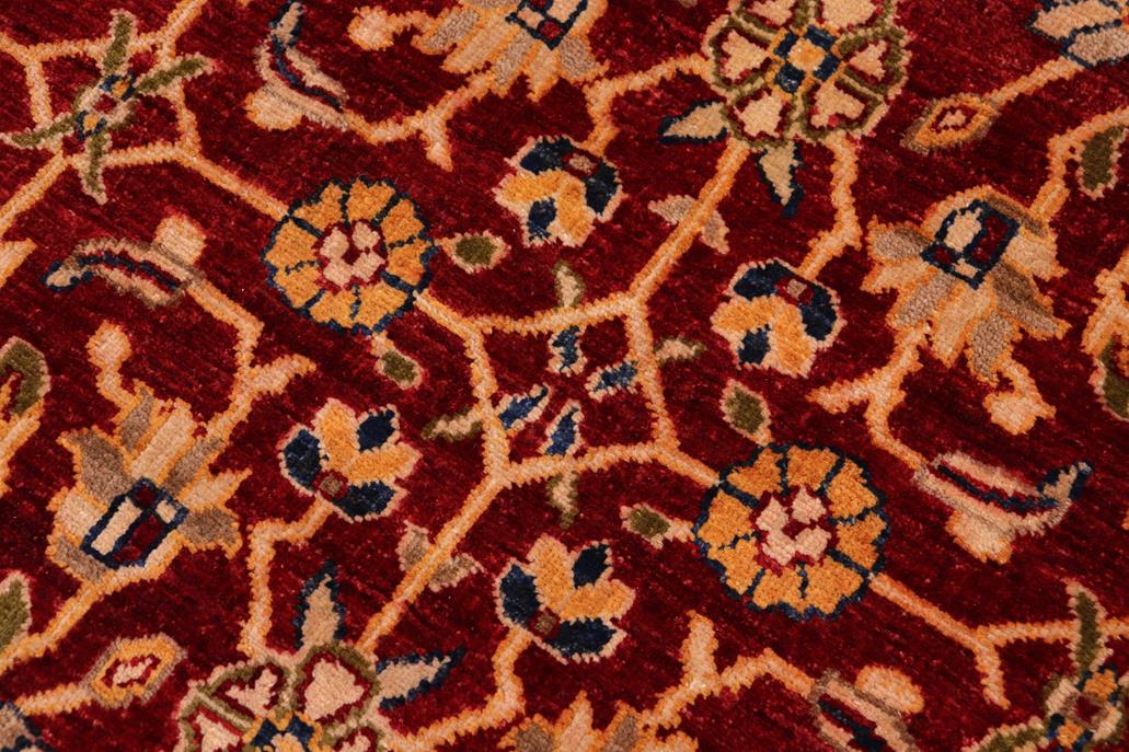 handmade Transitional Kafkaz Chobi Ziegler Red Blue Hand Knotted RECTANGLE 100% WOOL area rug 9 x 12