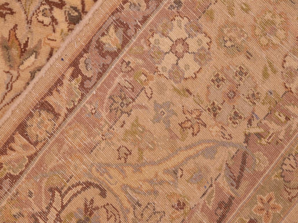 handmade Traditional  Taupe Brown Hand Knotted RECTANGLE 100% WOOL area rug 6x10