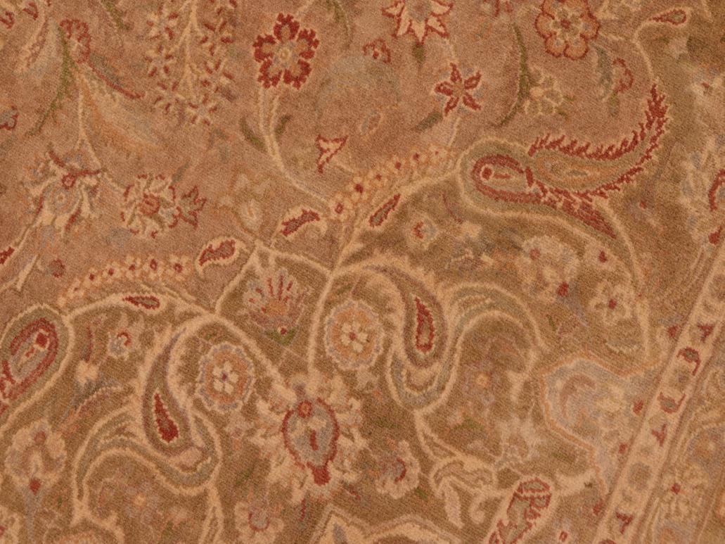 handmade Traditional Kasbeen Taupe Green Hand Knotted RECTANGLE 100% WOOL area rug 6x10