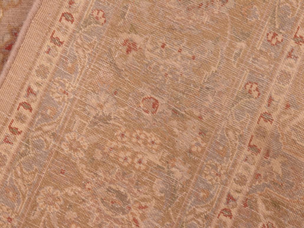 handmade Traditional Kasbeen Taupe Green Hand Knotted RECTANGLE 100% WOOL area rug 6x9
