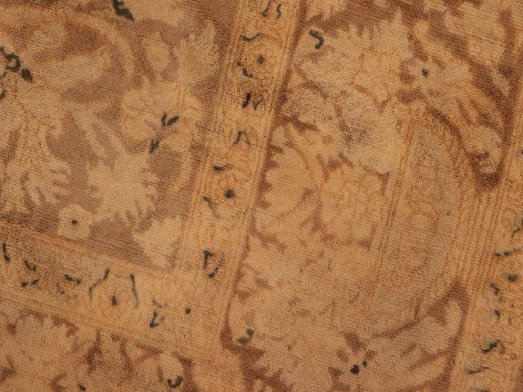 handmade Traditional Tamour Brown Gold Hand Knotted RECTANGLE 100% WOOL area rug 6x9