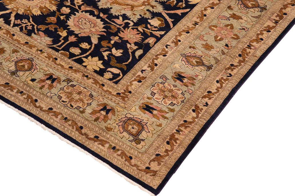 handmade Traditional Kafkaz Chobi Ziegler Blue Green Hand Knotted RECTANGLE 100% WOOL area rug 10 x 13