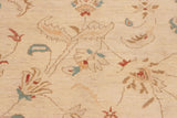 handmade Traditional Kafkaz Chobi Ziegler Beige Brown Hand Knotted RECTANGLE 100% WOOL area rug 10 x 14