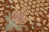 handmade Traditional Kafkaz Chobi Ziegler Brown Beige Hand Knotted RECTANGLE 100% WOOL area rug 9 x 12