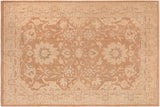 Boho Chic Ziegler Barbera Brown Tan Hand-Knotted Wool Rug - 9'11'' x 13'7''